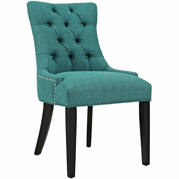 Modway Furniture 36 H x 22 W x 25 L in. Regent Fabric Dining Chair, Teal EEI-2223-TEA